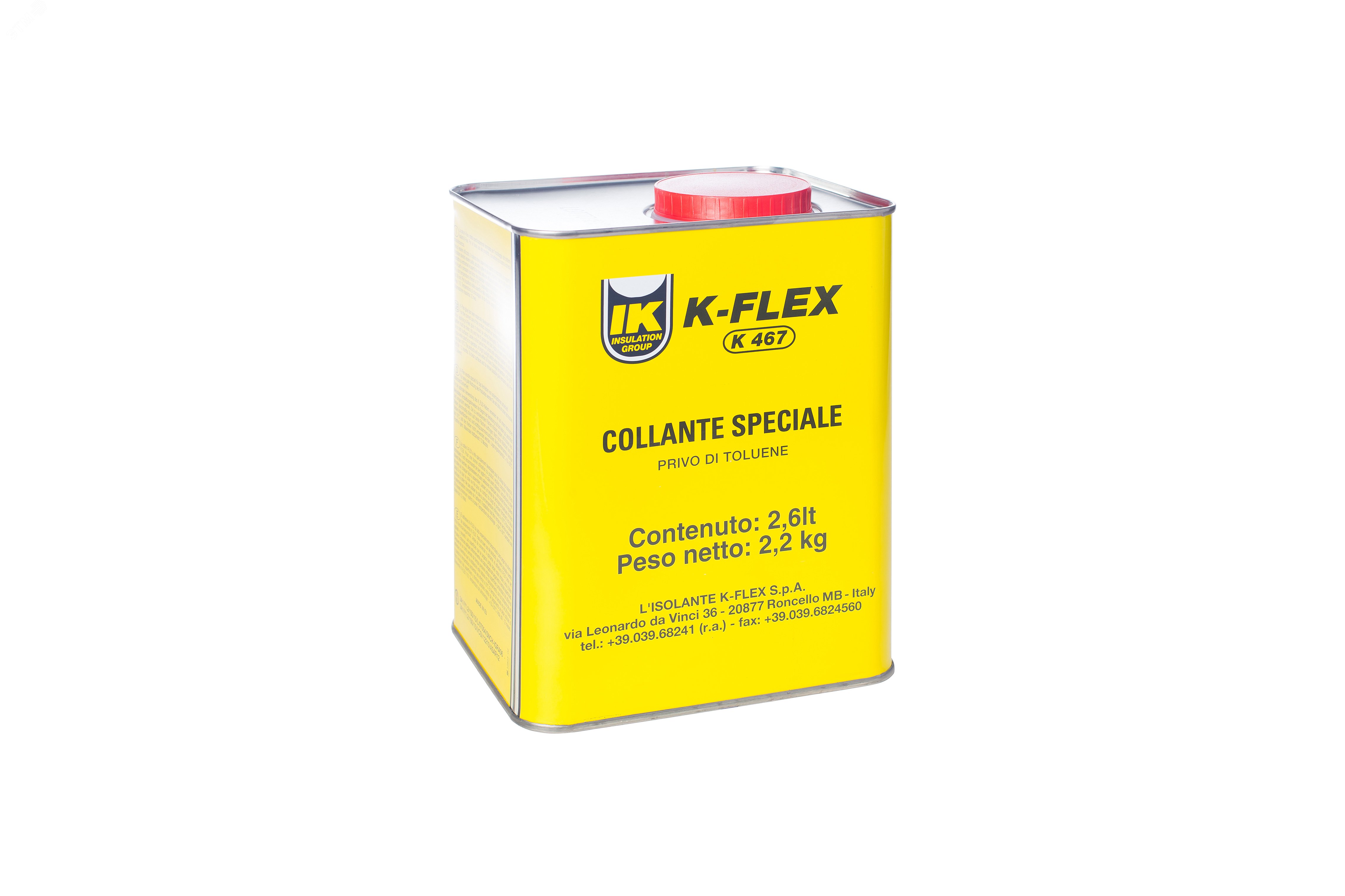 Изображение товара Клей K-FLEX K-467 2.6 литра для теплоизоляционных работ монтаж теплоизоляции