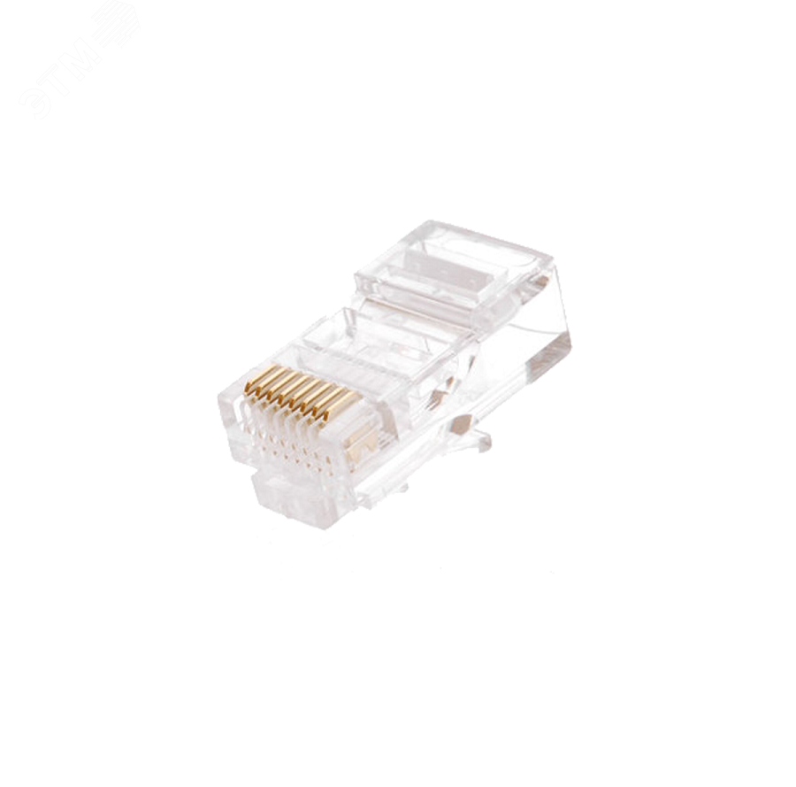 Коннектор RJ45/8P8C, Кат.5e, 3мкд, универсальный, под 0.47-0.51мм, неэкран., 1000 шт EC-UP8P8C-5E-003-TR-1000 NETLAN