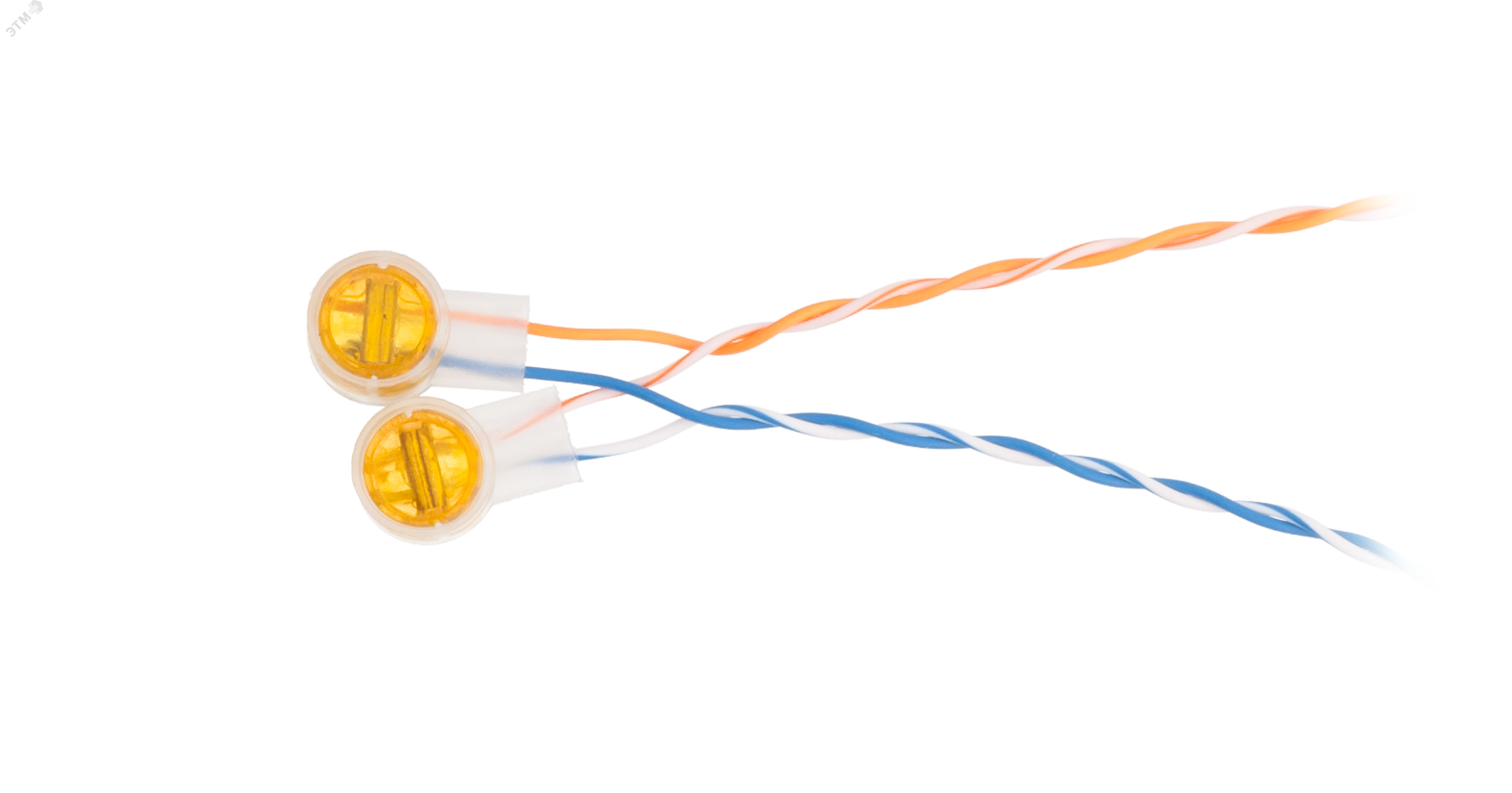 Соединитель проводников типа скотчлок для 2-х жил, желтый, 100шт. EC-SL-UY2-YL-100 NETLAN