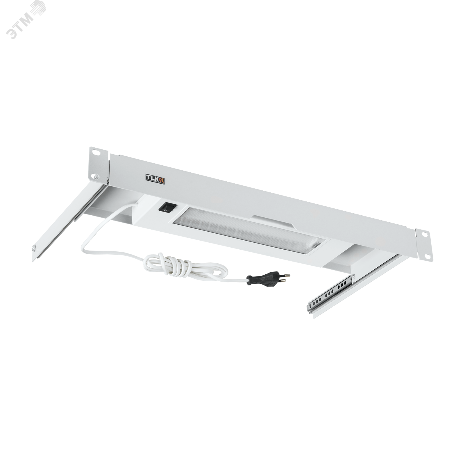 Изображение товара Блок освещения NIKOMAX 19'' 1U выдвижной, Г247мм, серый для шкафов