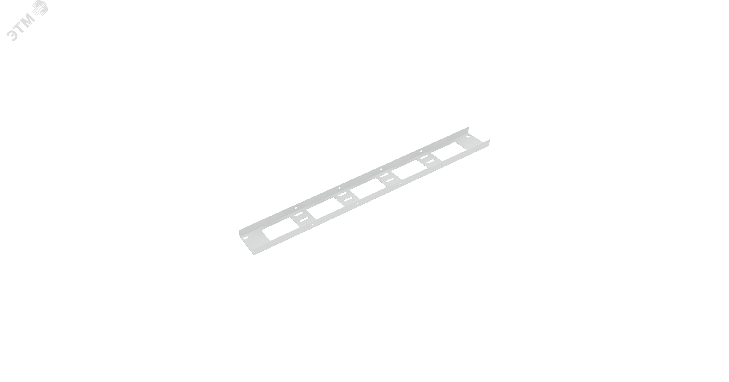 Органайзер кабельный вертикальный, 18U, для шкафов серий TFI-R, Ш75хВ731хГ20мм, металлический, с крепежом, цвет серый TLK-OV75-2-18U-I-GY TLK