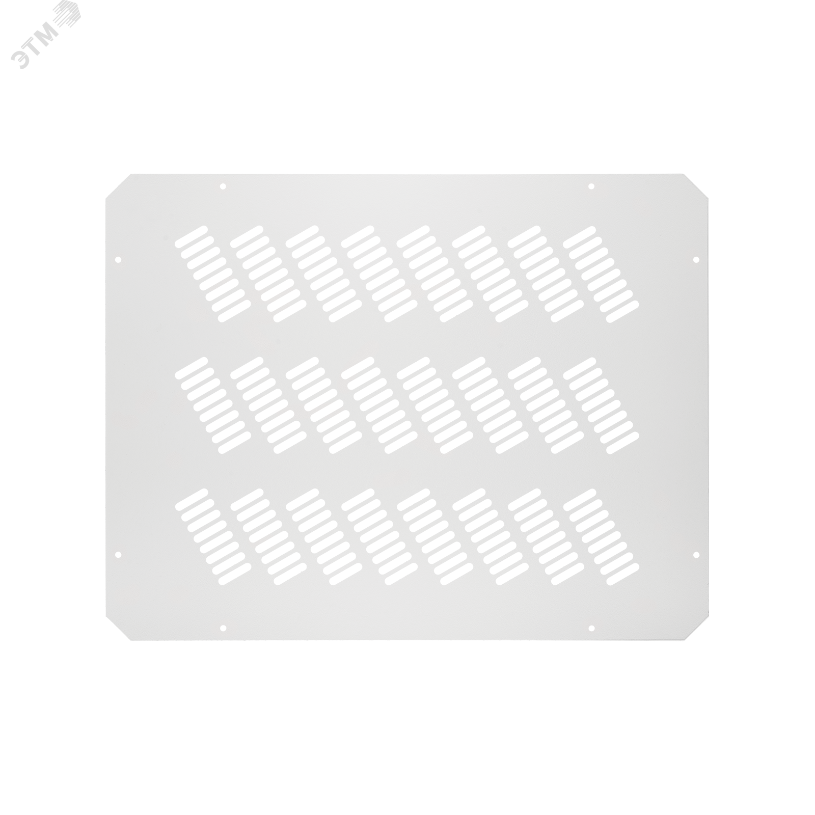 Изображение товара Заглушка проема вентиляторного блока перфорированная 490х380х1мм серая (шт)