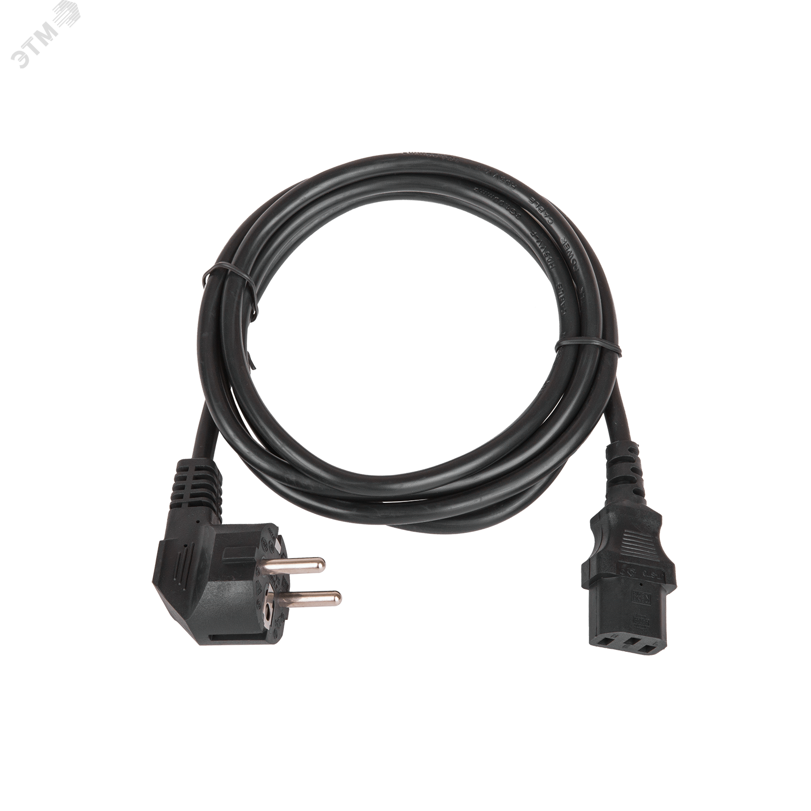 Изображение товара Кабель питания TLKSchuko CEE 7/7 - C13 3x1мм2 1.8 м 250В 10A черный (шт)