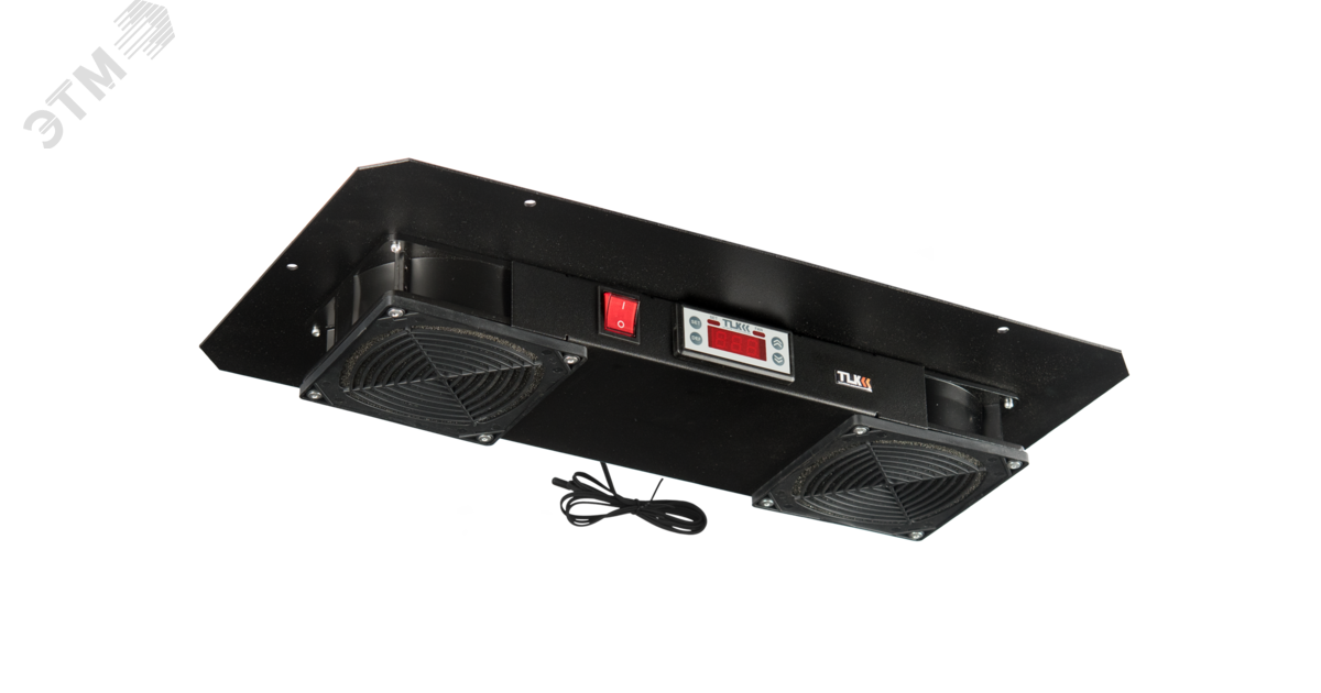 Изображение товара Вентиляторный блок NIKOMAX для настенных шкафов серии TWM, TWC-R, для напольных шкафов серии TFR-R глубиной 600 мм, 2 вентилятора с фильтрующими элементами (нижние решётки пластиковые с фильтром), терморегулятором и датчиком, без шнура питания, (шт)