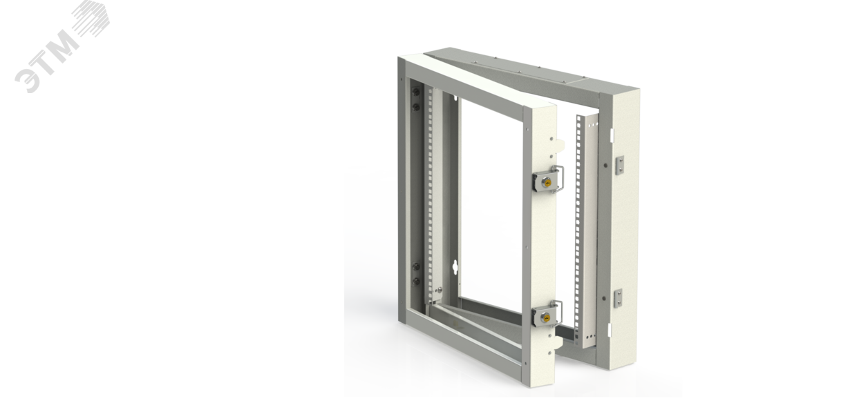Изображение товара Секция пристенная поворотная 19д 6U Ш600хВ370хГ156мм серый RAL 7035. (шт)