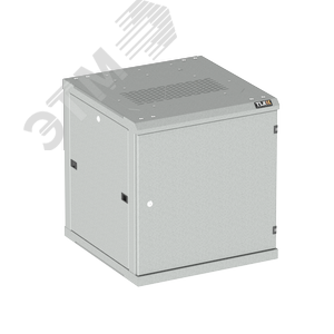 Изображение товара Настенный разборный шкаф NIKOMAX 19'', 12U, металлическая дверь, Ш600хВ636хГ450мм, 2 пары монтажных направляющих, серый (шт)