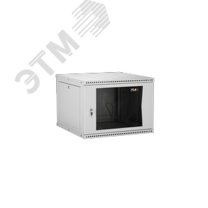 Изображение товара Шкаф наст. разбор 19д 9U стеклянная дверь Ш600хВ436хГ600мм серый (шт)