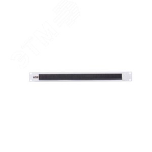 Изображение товара Щёточный ввод 19'', 1U, для настенных, напольных шкафов и открытых монтажных стоек, светло-серый. (шт)