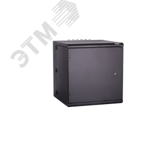 Шкаф настенный пылезащищенный двухсекционный 19д 12U IP55 Ш600хВ638хГ600мм черный.