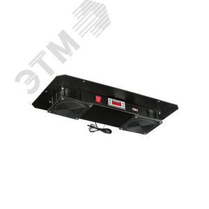 Изображение товара Вентиляторный блок NIKOMAX для настенных шкафов серии TWM, TWC-R, для напольных шкафов серии TFR-R глубиной 600 мм, 2 вентилятора с фильтрующими элементами (нижние решётки пластиковые с фильтром), терморегулятором и датчиком, без шнура питания, (шт)