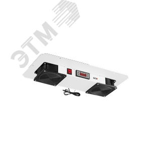 Блок вент для настенных шкафов серии TWM 2 вентилятора с фильтр без шнурасерый