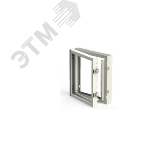 Изображение товара Пристенная поворотная секция NIKOMAX 19'', 6U, Ш600хВ370хГ156мм, 1 пары L-образных монтажных направляющих, серый RAL 7035. (шт)