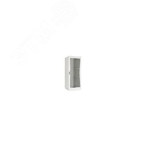 Напольный шкаф 19 42U стеклянная дверь боковые цельнометаллические стенки и задняя дверь Ш800хВ2060хГ800мм разобр серый