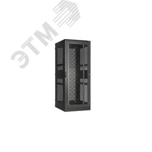 Шкаф напольный 19д 47U Ш800хВ2280хГ1000мм в разобранном виде черный
