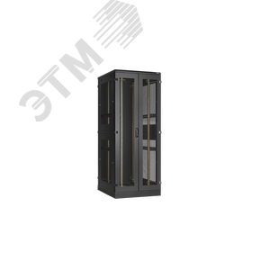 Шкаф напольный 19д 42U Ш800хВ2060хГ1000мм в разобранном виде черный