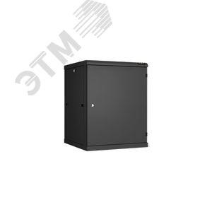 Шкаф настенный разбор 19д 15U металлическая дверь Ш600хВ770хГ600мм черный
