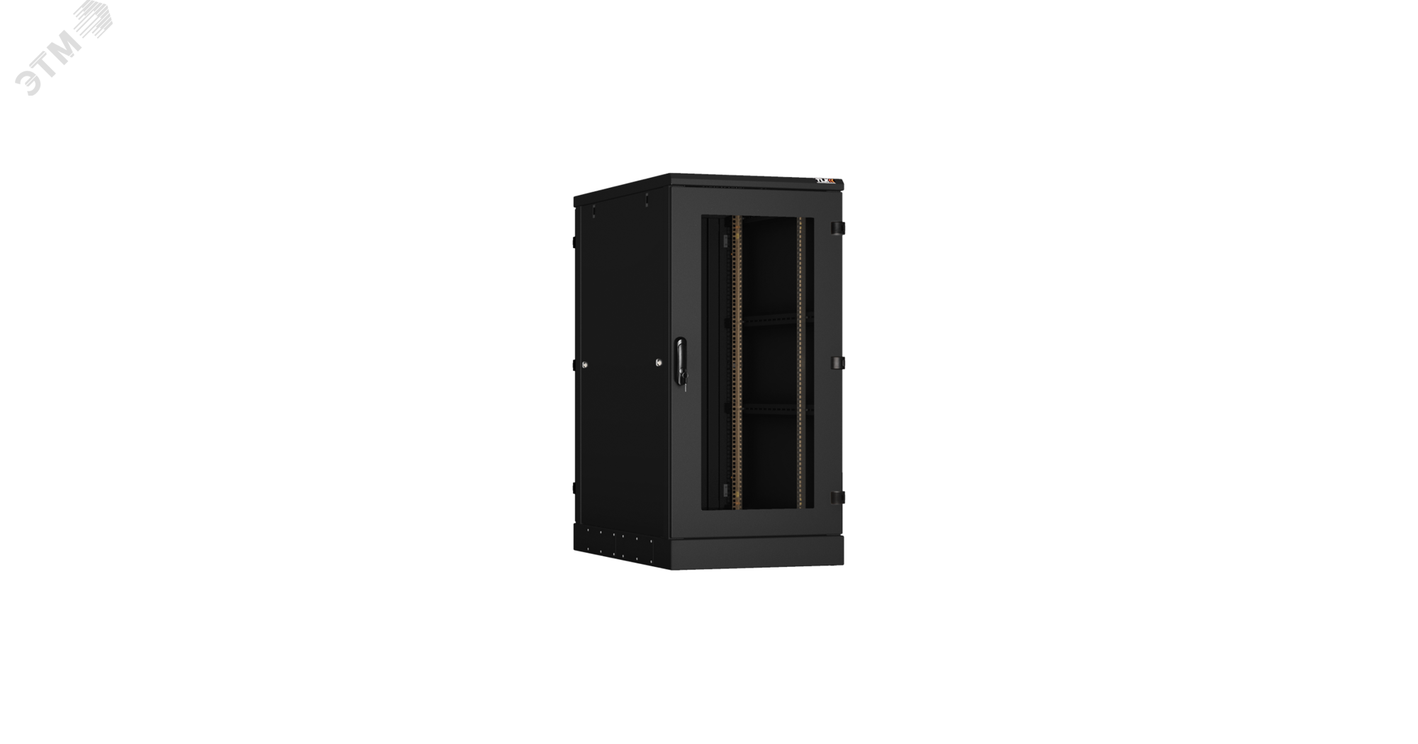 Шкаф напольный 19д 24U Ш600хВ1280хГ800мм в разобранном виде черный TFA-246080-GMMM-BK TLK