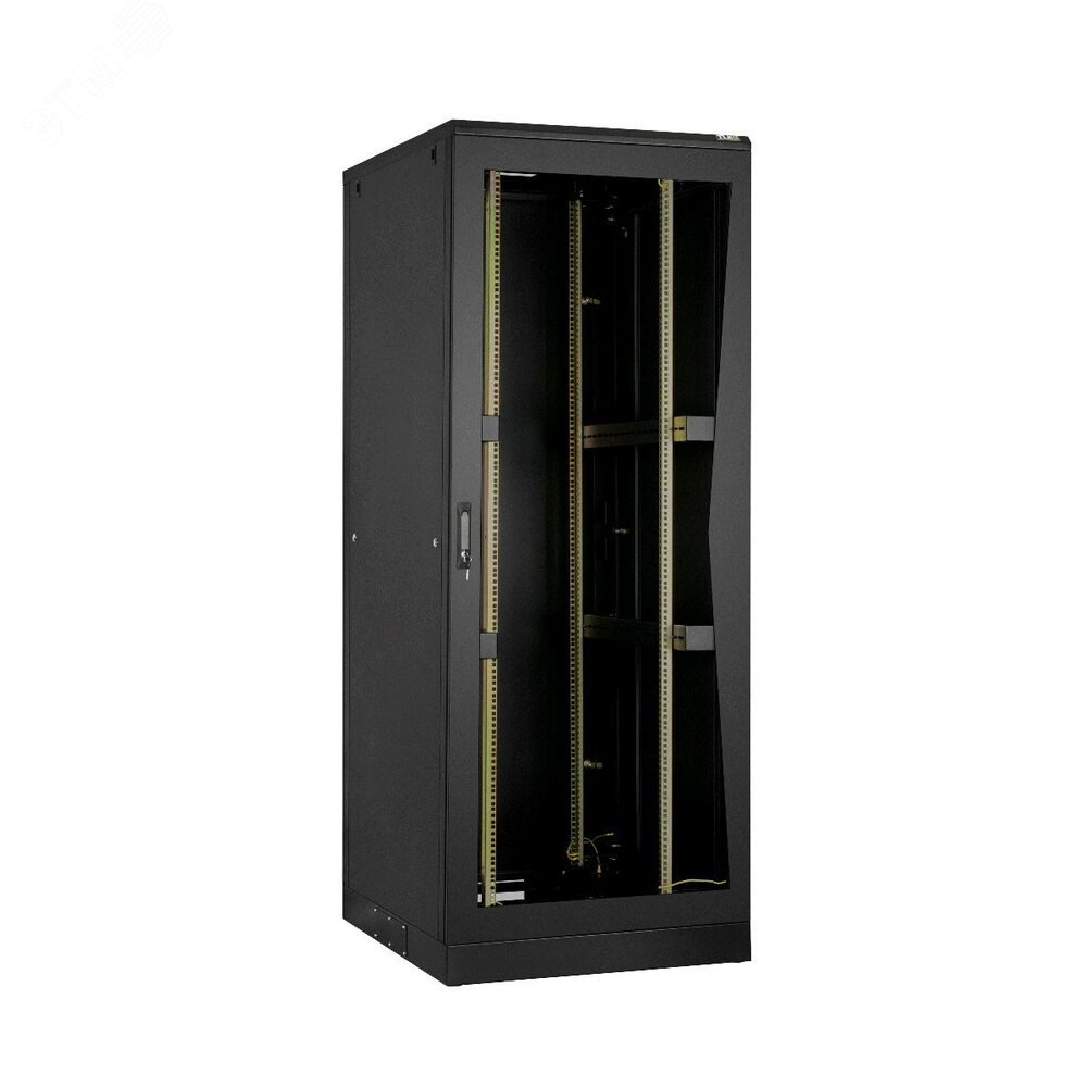 Шкаф напольный 19д 42U Ш800хВ2060хГ1000мм в разобранном виде черный TFA-428010-PMPM-BK TLK