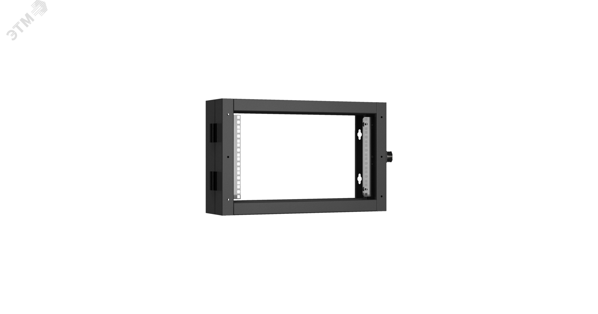 Изображение товара Секция пристенная поворотная 19д 6U Ш600хВ370хГ156мм черный RAL 9005. (шт)