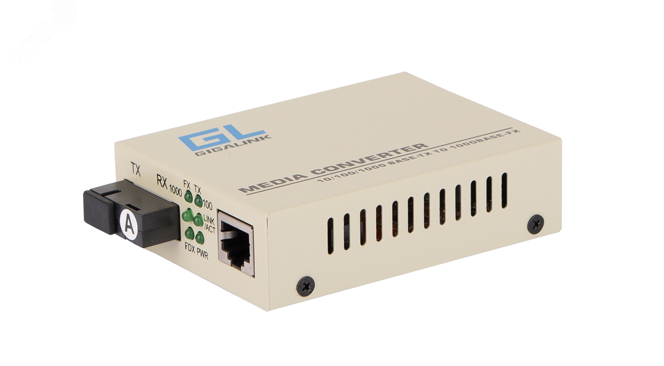 Изображение товара Медиаконвертер 1xRJ45 1xSC 100/1000 Мб/с до 20 км с LFP NIKOMAX