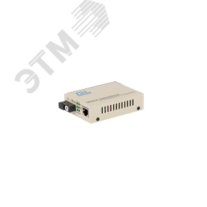 Медиаконвертер 1хRJ45, 1хSC 100/1000 Мб/c, Tx:1310/Rx:1550, до 20 км