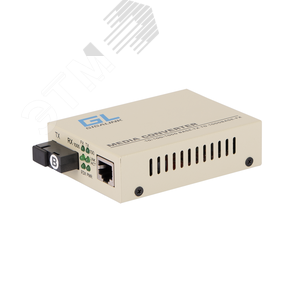 Изображение товара Медиаконвертер 1хRJ45, 1хSC 100/1000 Мб/c, Tx:1550/Rx:1310, до 20 км (шт)