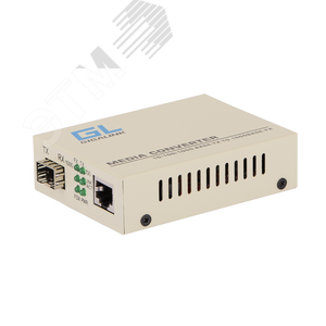 Медиаконвертер неуправляемый, UTP-SFP, 10/100/1000Мбит/с в 1000Мбит/с, rev2 GL-MC-UTPG-SFPG-F.r2 Gigalink