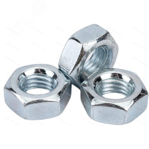 Изображение товара Гайка DIN934 М10 класс прочности 6.0 покрытие цинк 200 шт (упак)