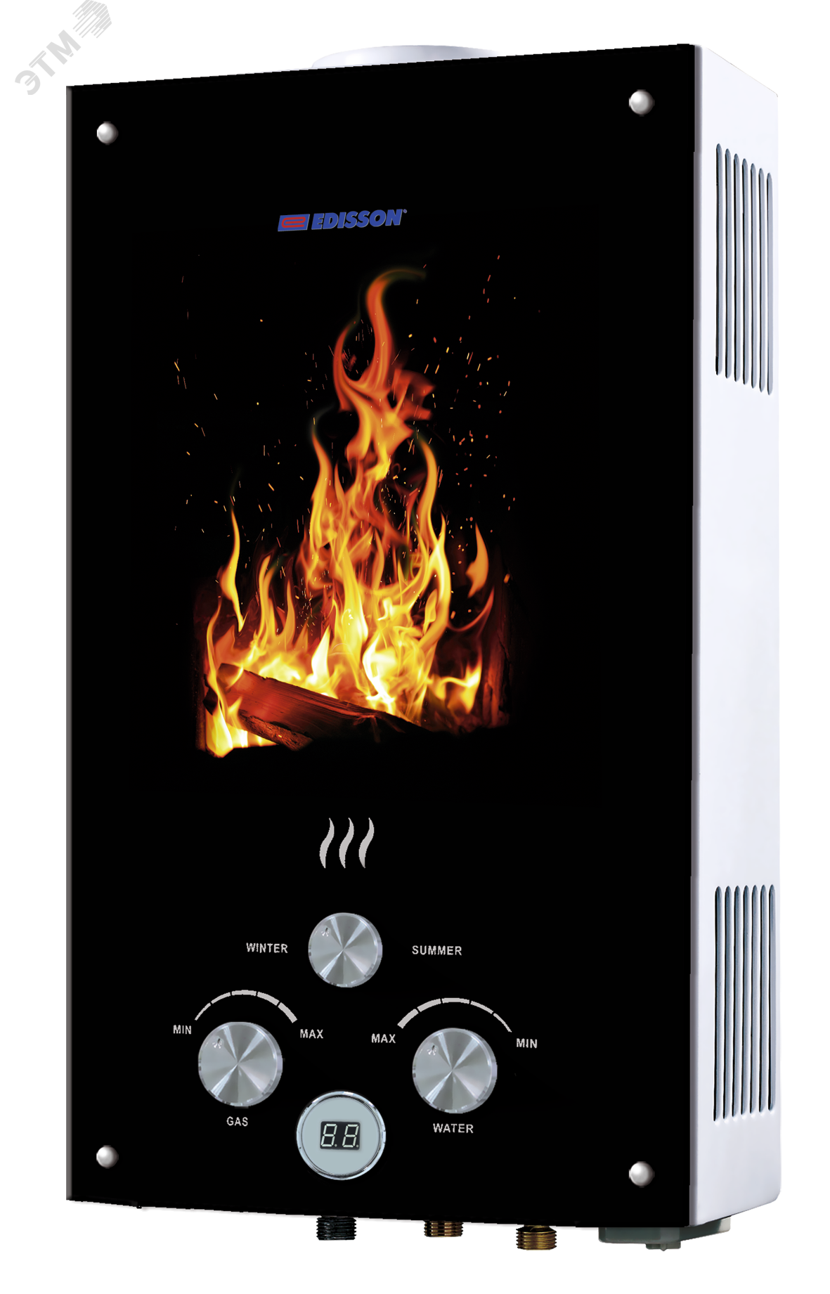 Водонагреватель газовый Edisson Flame F 20 GD Костер 10 л/мин с электророзжигом, душ.насадка 361103 Thermex - превью
