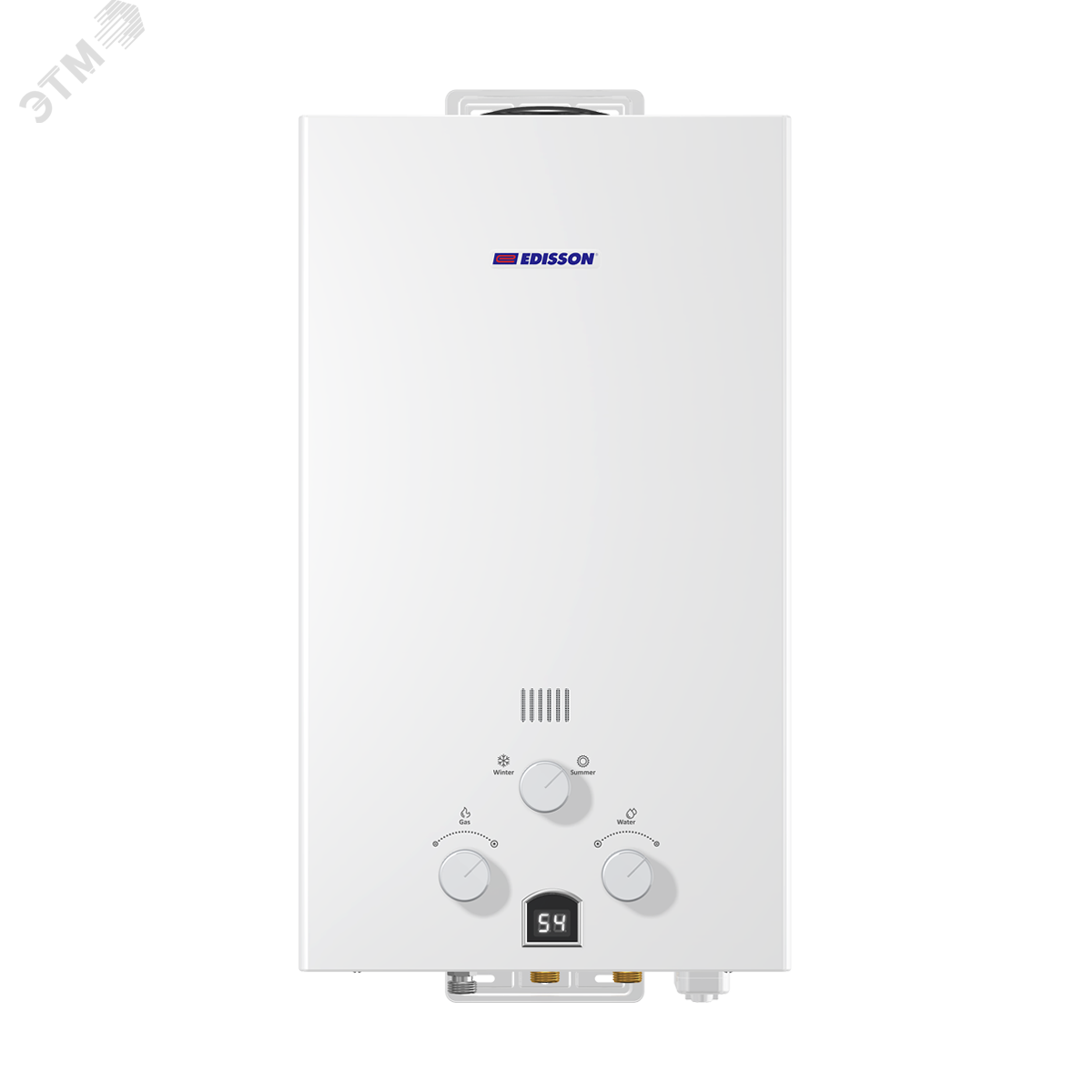Изображение товара Водонагреватель газовый Edisson ECO E 20 D 10 л/мин с электророзжигом (шт)