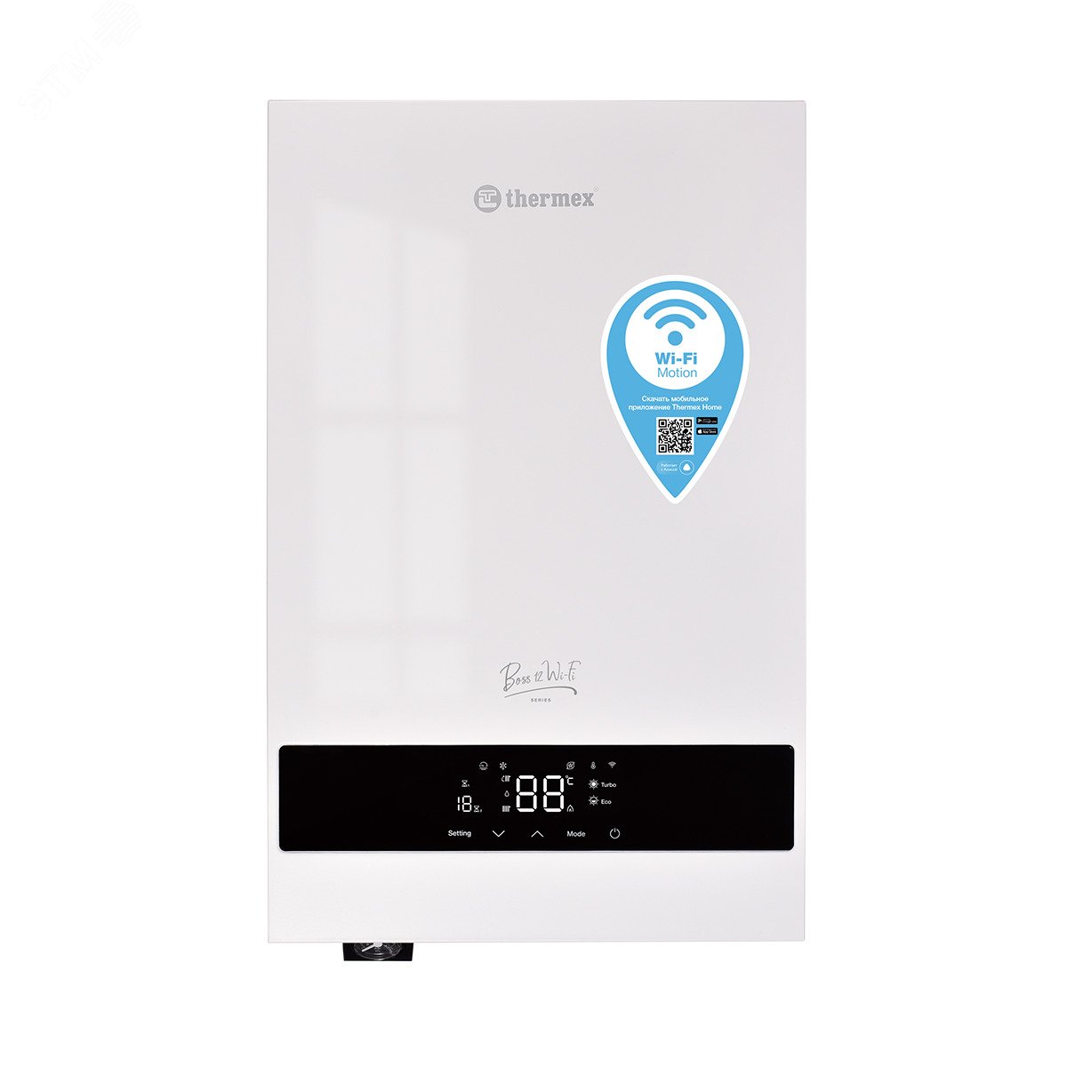 КотелэлектрическийBoss12Wi-Fi(White)настенный