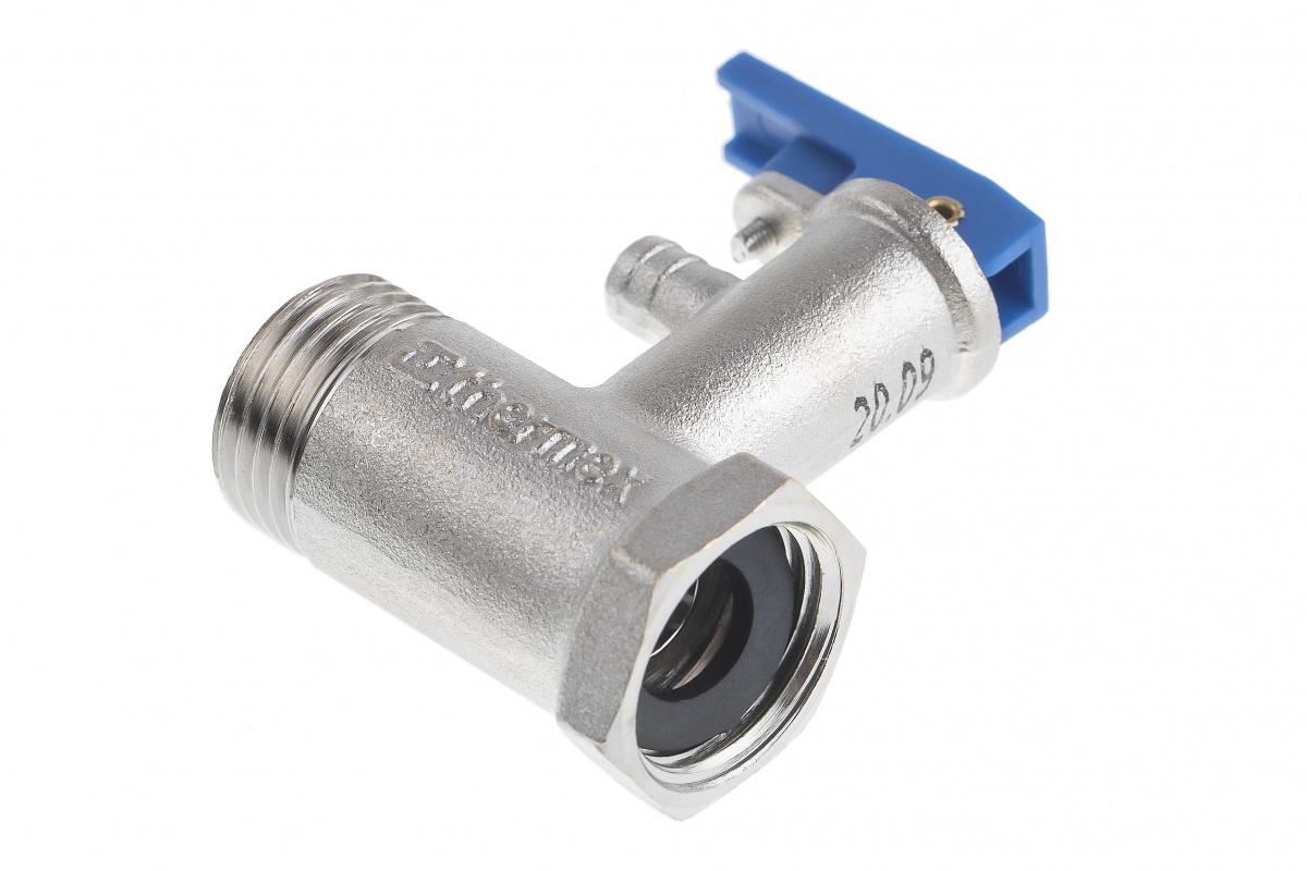 Клапан предохранительный 1/2' для бойлера, 6 бар, с ручкой, блистер