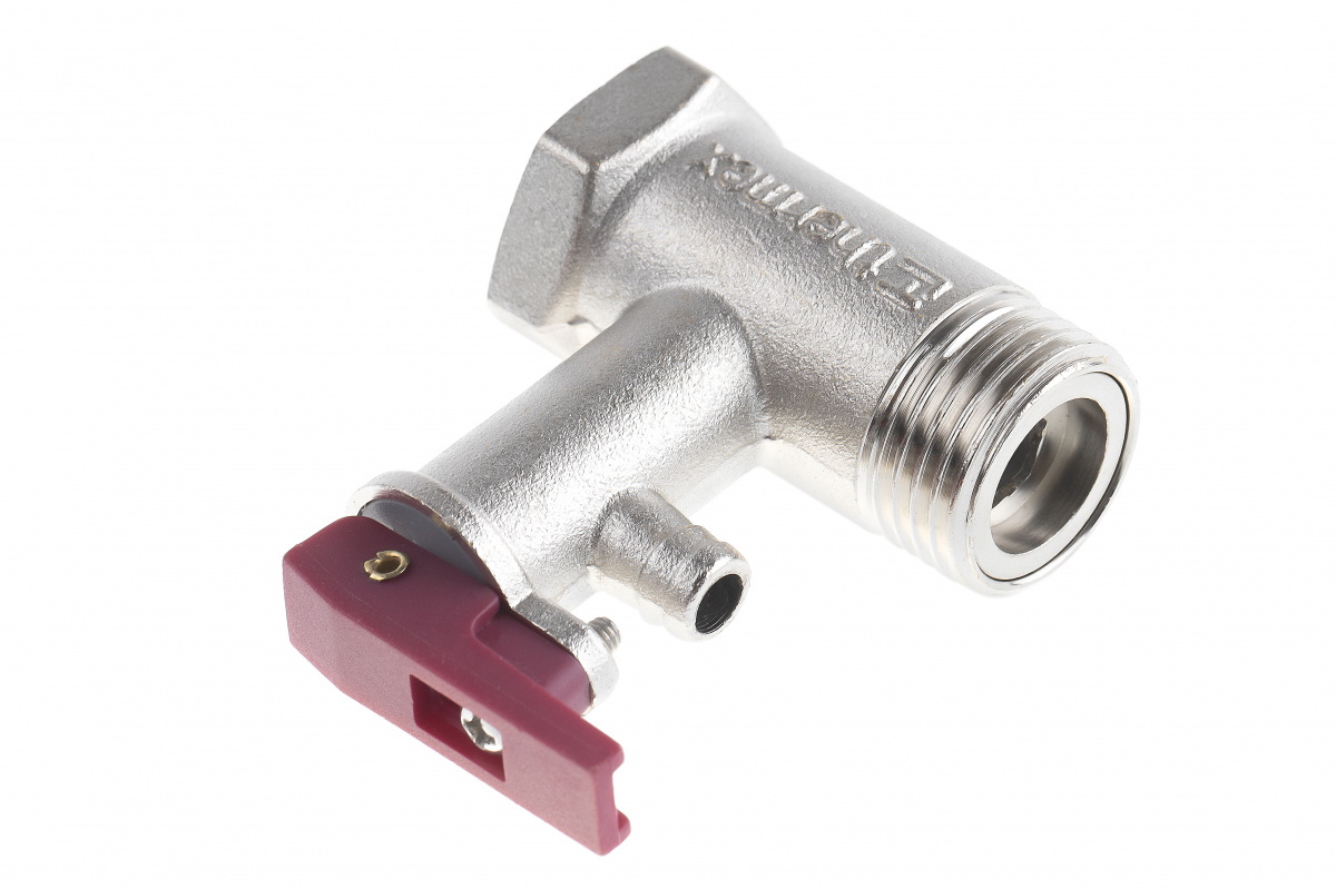 Клапан предохранительный 1/2' для бойлера, 7 бар, с ручкой, блистер