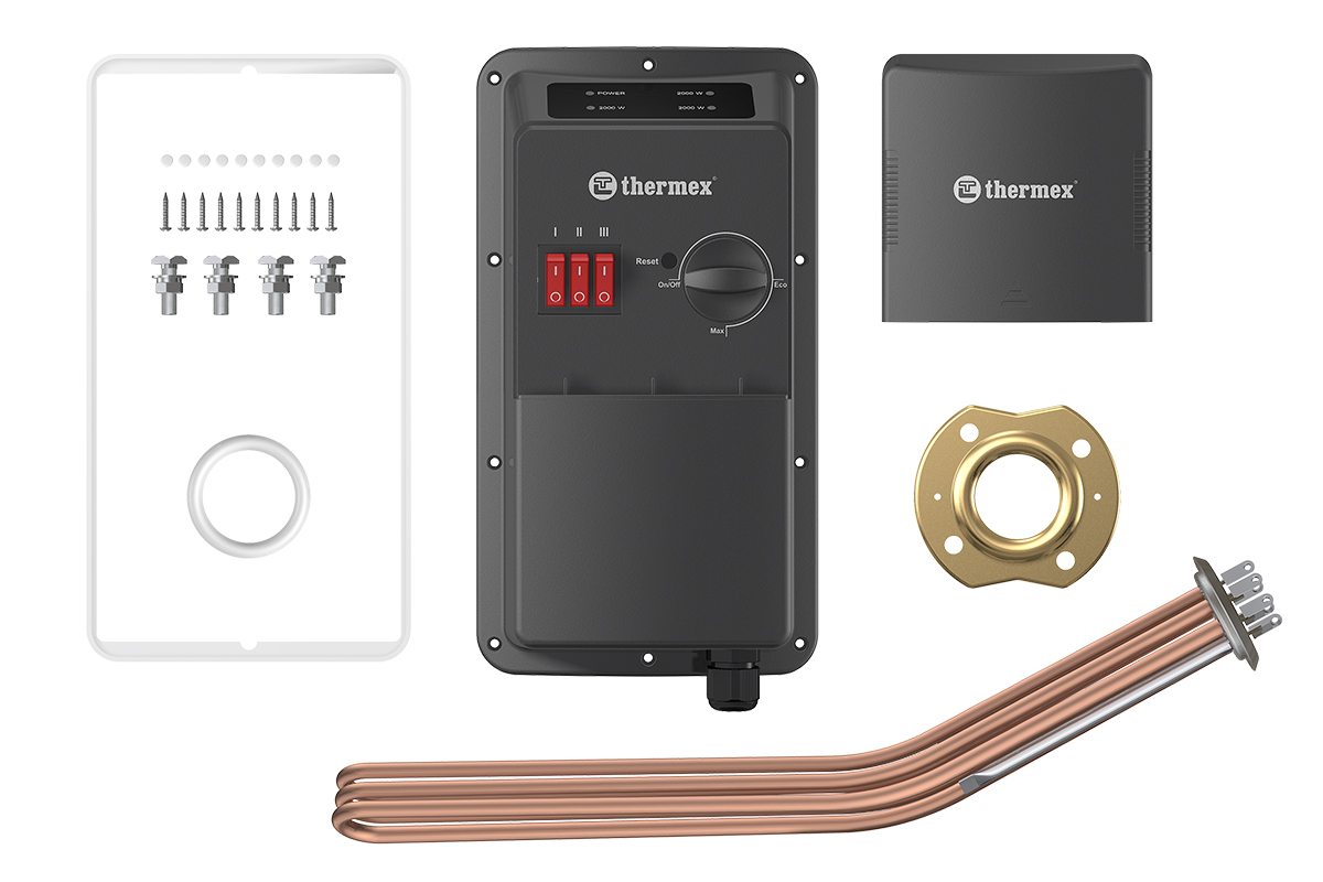 Панель управления в сборе с тэном 6 кВт