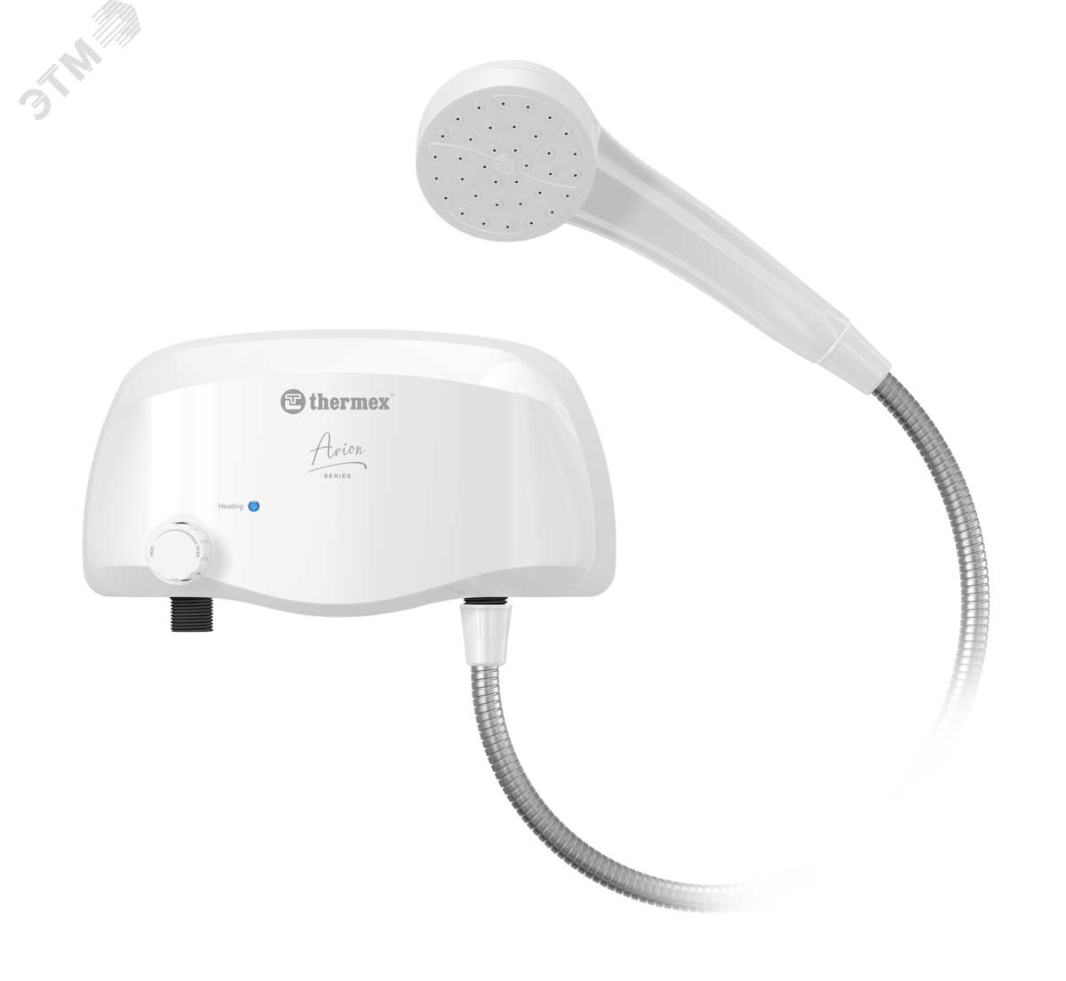 Изображение товара Водонагреватель Thermex Arion 3500 shower Проточный настенный 3.5 кВт Изображение товара Водонагреватель Thermex Arion 3500 shower Проточный настенный 3.5 кВт