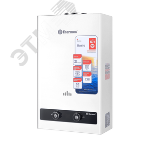 Водонагреватель газовый BASIC B 20 D 10 л/мин с электророзжигом, мех.управление - фото 2