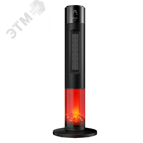 Изображение товара Тепловентилятор электрический на 2.0 кВт, Erba2000, электронное управление, цвет черный (шт)