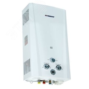 Водонагреватель газовый Edisson Flame F 20 D 10 л/мин с электророзжигом, душ.насадка - фото 2