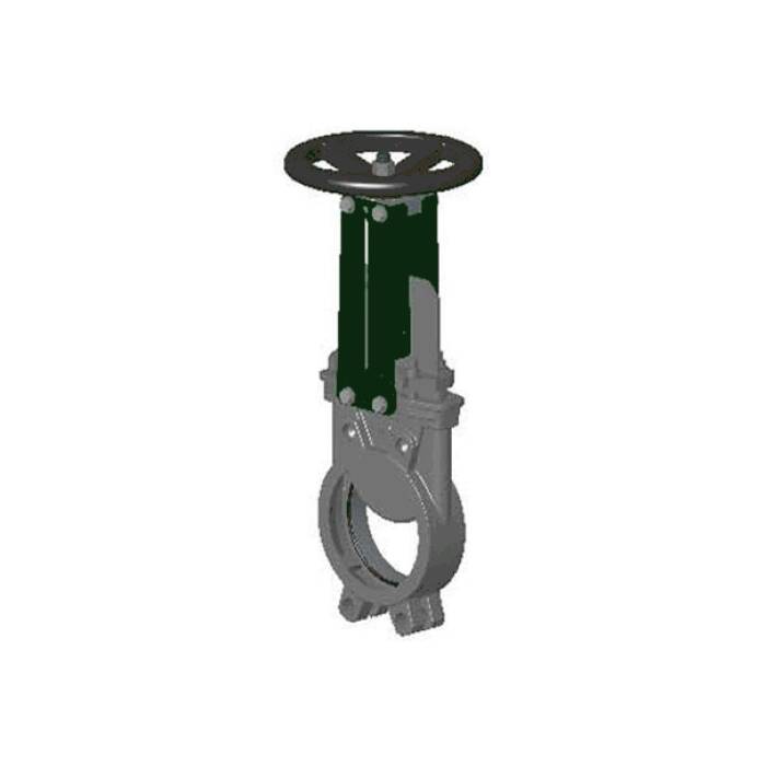 Задвижка шиберная нержавеющая Ду 600 Ру4 невыдвижной шток, с штурвалом, уплотнение EPDM