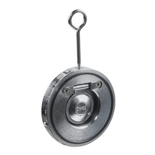 Клапан обратный стальной одностворчатый Ду 350 Ру16 межфланцевый, диск оцинкованная сталь