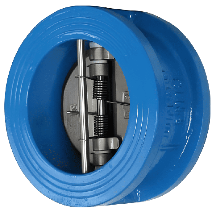 Клапан обратный двухстворчатый межфл створки уплотнение EPDM PN25 DN50