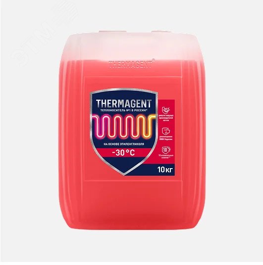 Изображение товара Теплоноситель - 30 10 кг этиленгликоль (шт)