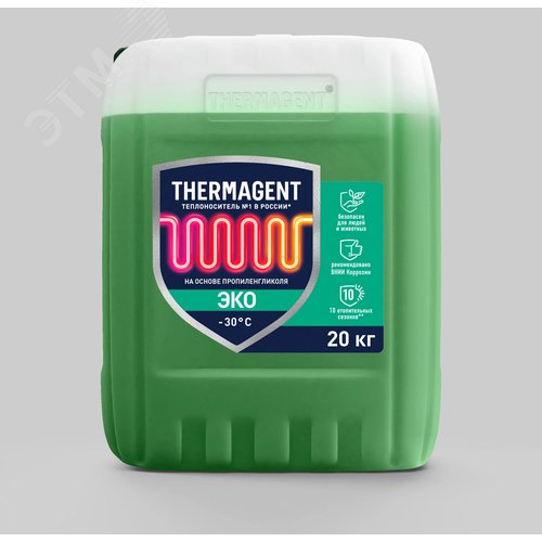 Изображение товара Теплоноситель ЭКО -30 20кг пропиленгликоль (шт)