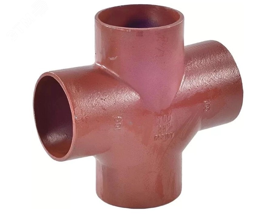 Изображение товара Чугунная крестовина диаметр 150х100х100 мм, безраструбная, SGACX