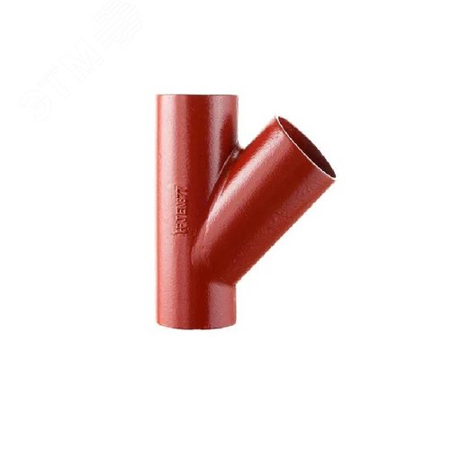 Изображение товара Тройник Ду 250 45 град, чугунный, безраструбный, SGACX (шт)