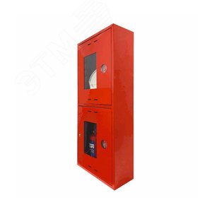 Шкаф пожарный навесной открытый красный ШПК 320 НОК 1ПК 2огнетушителя