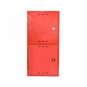 Шкаф пожарный навесной закрытый красный ШПК 320-12НЗК (2 гидранта + 2 огнет.)