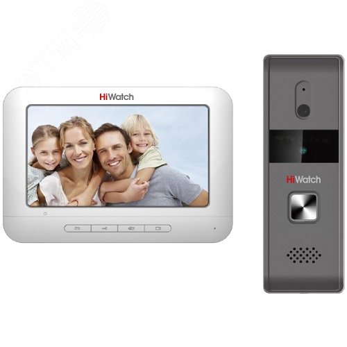 Комплект аналогового видеодомофона c памятью до 200 снимков DS-D100KF HiWatch