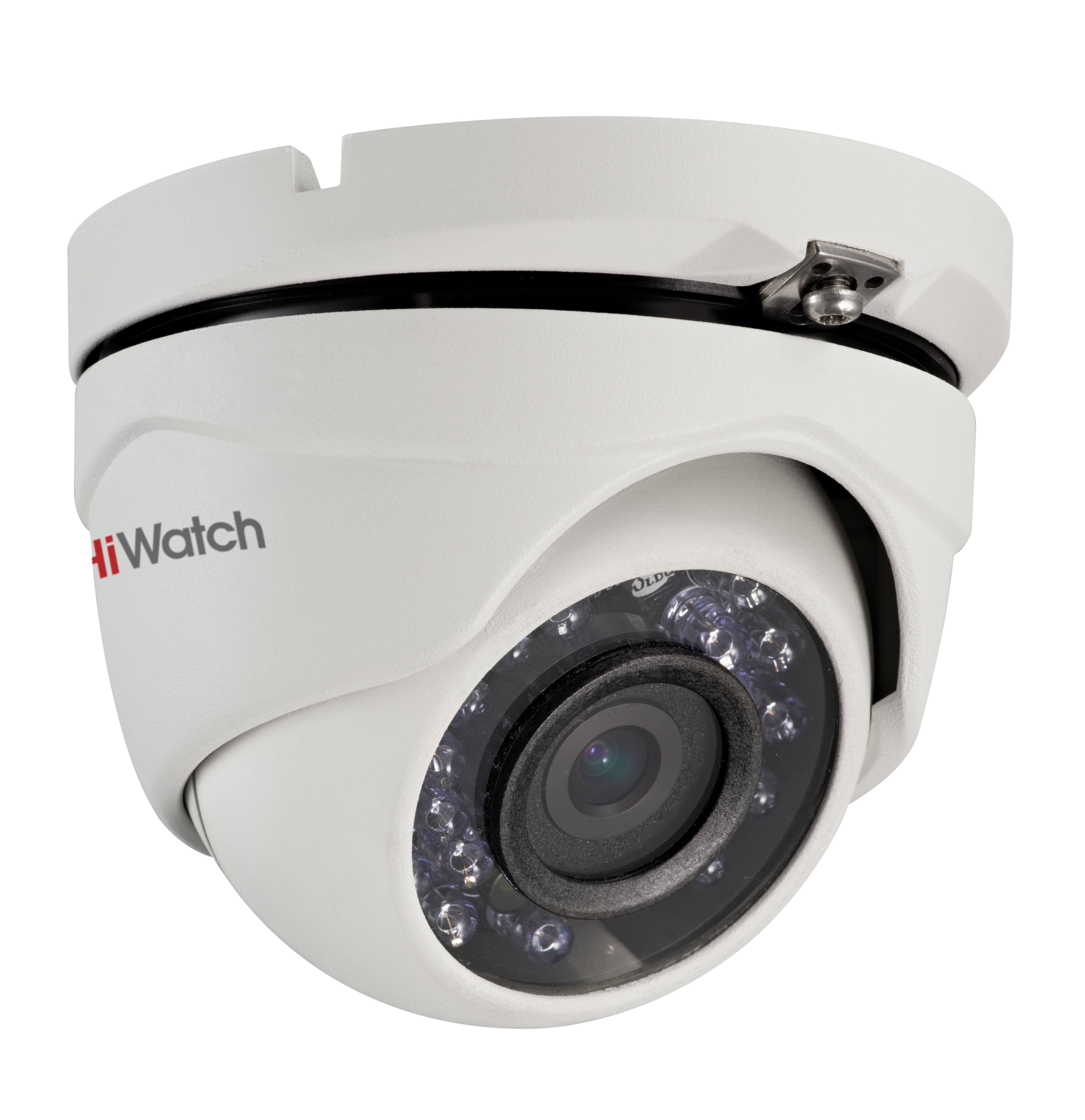 Видеокамера HD-TVI 1Мп уличная купольная с ИК-подсветкой до 20м DS-T103 (2.8 mm) HiWatch