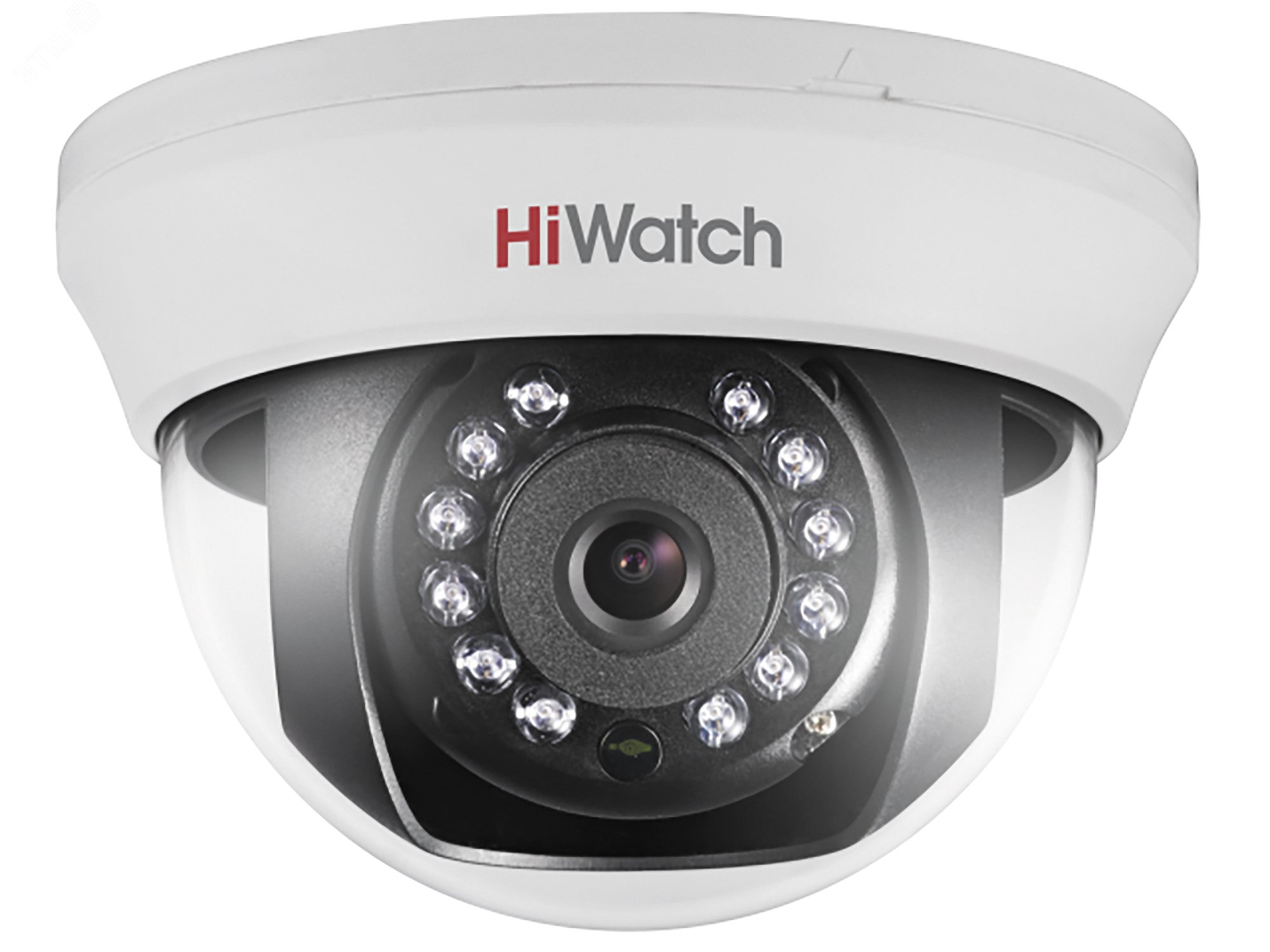 Видеокамера HD-TVI 2Мп внутренняя купольная с ИК-подсветкой до 20м (3.6мм) DS-T201(B) (3.6 mm) HiWatch